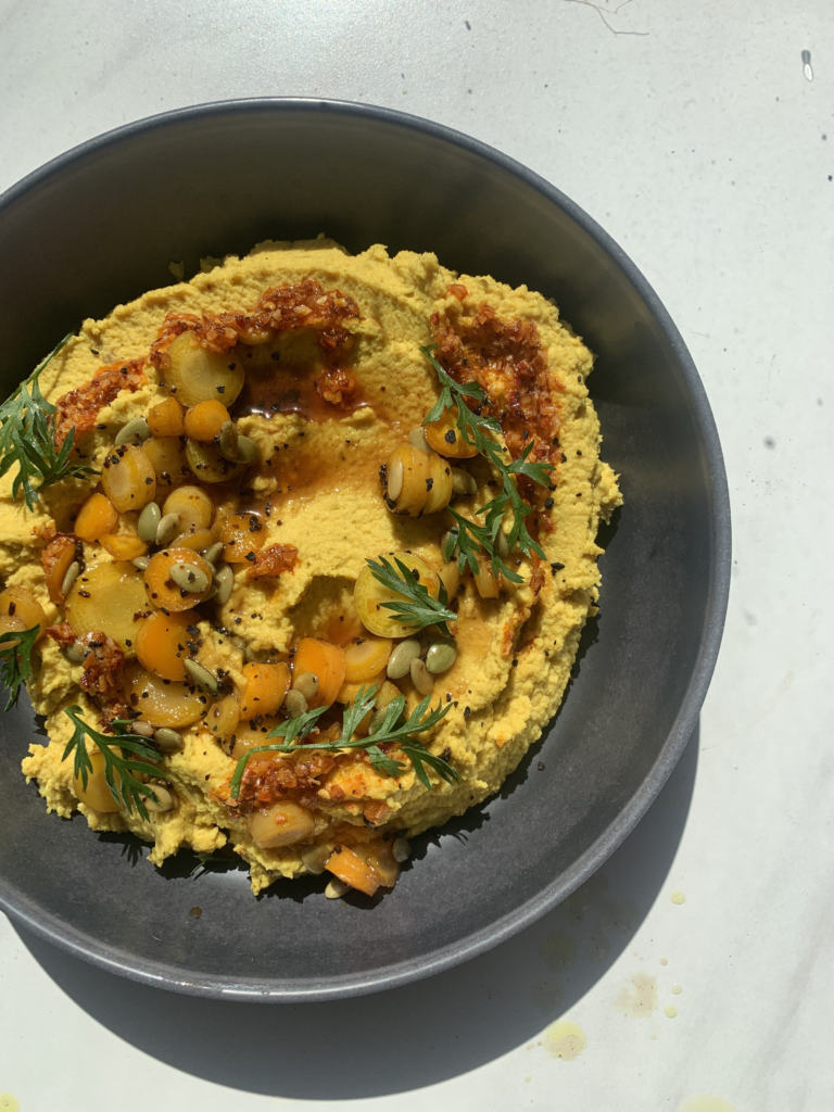 Farmer's Market Carrot Hummus MakingitMidwest