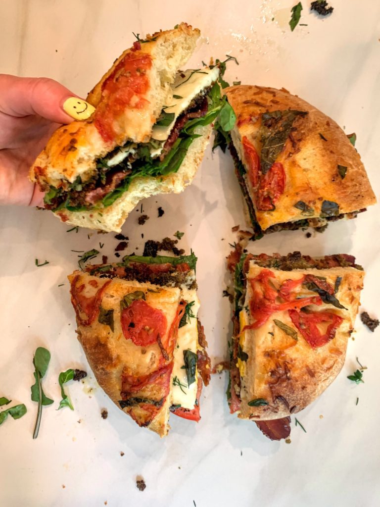 Focaccia Bread Sandwich recipe