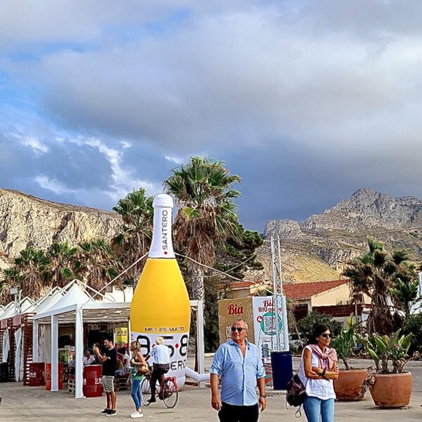 Caribbean of the Sicilian coast. San Vito Lo Capo Beach Town